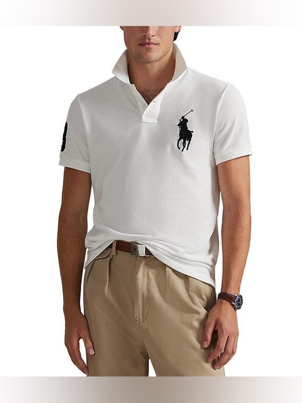 POLO Ralph Lauren Custom Fit Big Pony Polo in White size XL